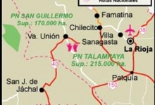 Parco Nazionale Talampaya, grande varietà di formazioni geologiche che vanno dall’era precambriana alla quaternaria.